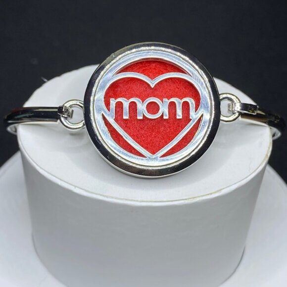 Aromatherapy Bangle Bracelet Multicolor Heart Mom - Picture 2 of 12